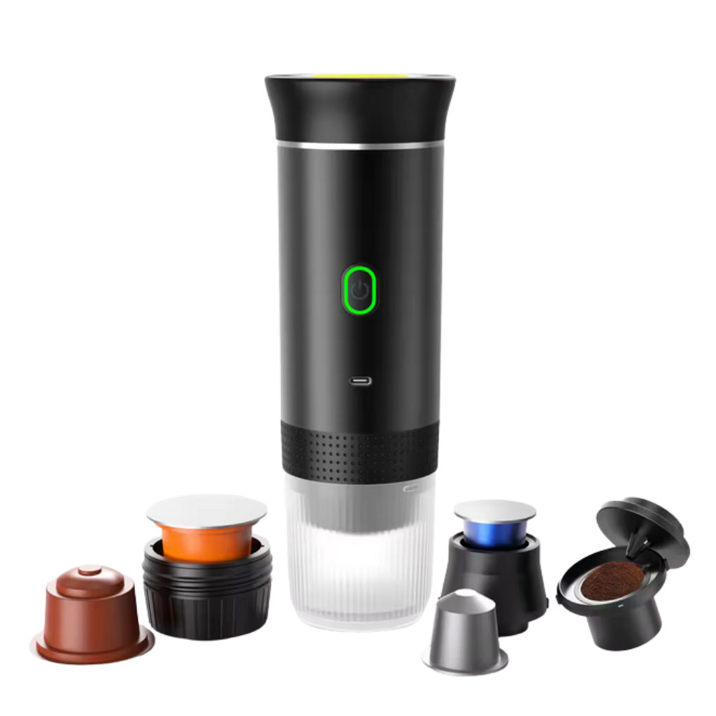 Cafetera Portátil 3 en 1 Espresso USB de 20 Bar · Compacta y de Calentamiento Rápido